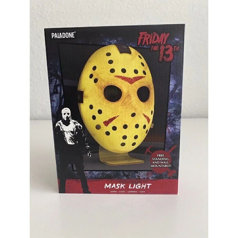 Friday the 13th Jason Voorhees Mask LIGHT‎ Lamp Paladone Free Standing/Mounted